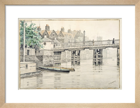 Battersea Bridge (Old Chelsea Bridge) 19th century