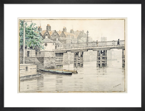 Battersea Bridge (Old Chelsea Bridge) 19th century