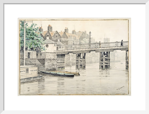 Battersea Bridge (Old Chelsea Bridge) 19th century