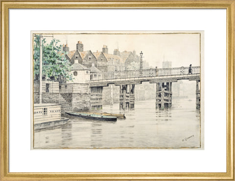 Battersea Bridge (Old Chelsea Bridge) 19th century