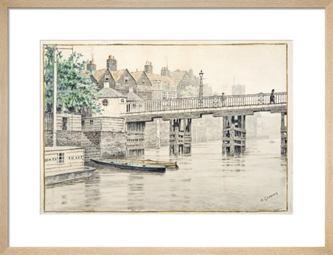 Battersea Bridge (Old Chelsea Bridge) 19th century