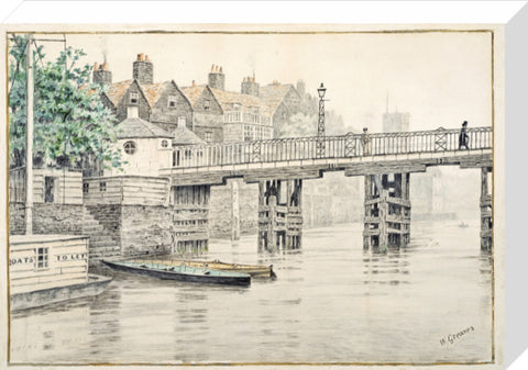 Battersea Bridge (Old Chelsea Bridge) 19th century