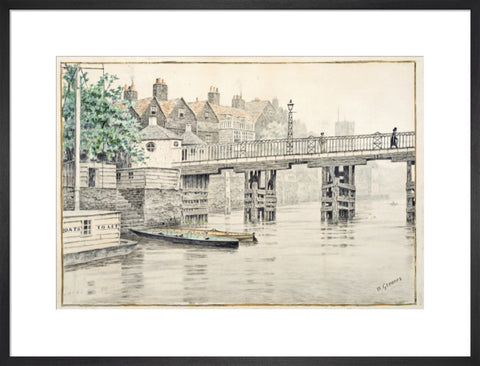 Battersea Bridge (Old Chelsea Bridge) 19th century