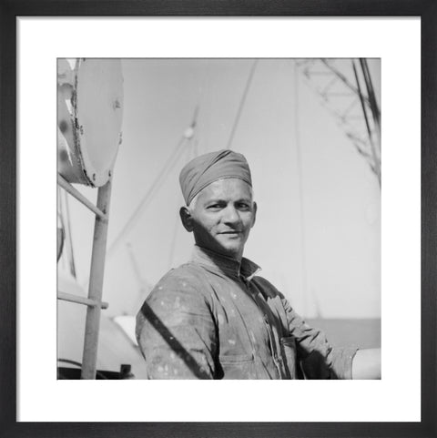 An Indian 'lascar' seaman at King George V Dock 1959