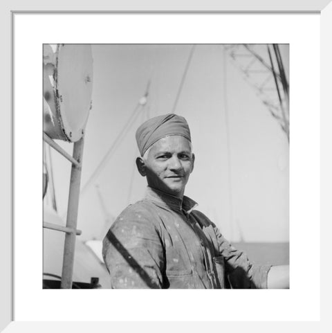 An Indian 'lascar' seaman at King George V Dock 1959