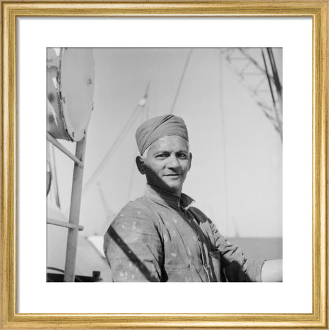 An Indian 'lascar' seaman at King George V Dock 1959