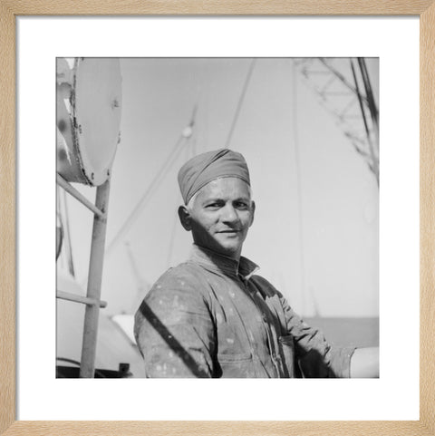 An Indian 'lascar' seaman at King George V Dock 1959