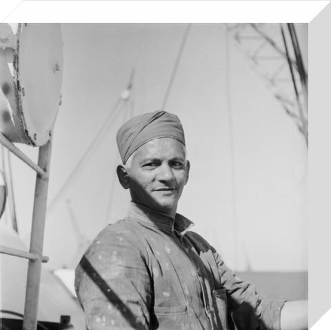 An Indian 'lascar' seaman at King George V Dock 1959