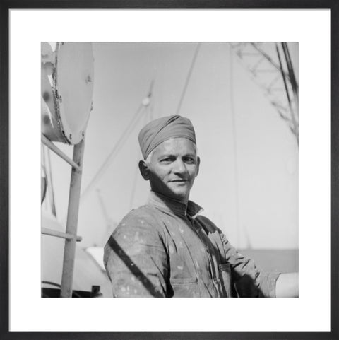 An Indian 'lascar' seaman at King George V Dock 1959