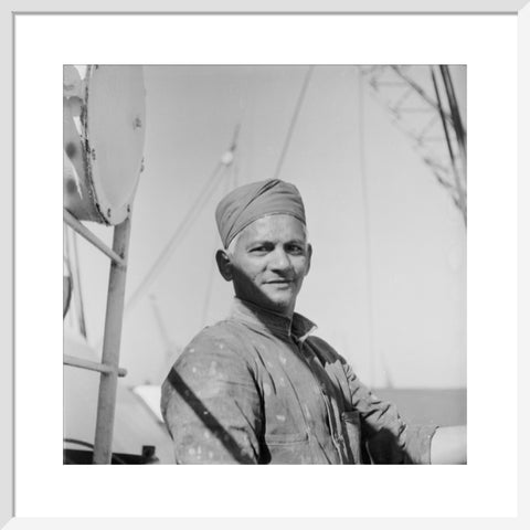 An Indian 'lascar' seaman at King George V Dock 1959