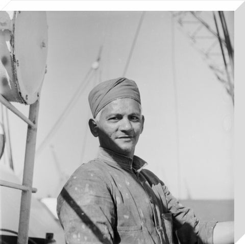 An Indian 'lascar' seaman at King George V Dock 1959