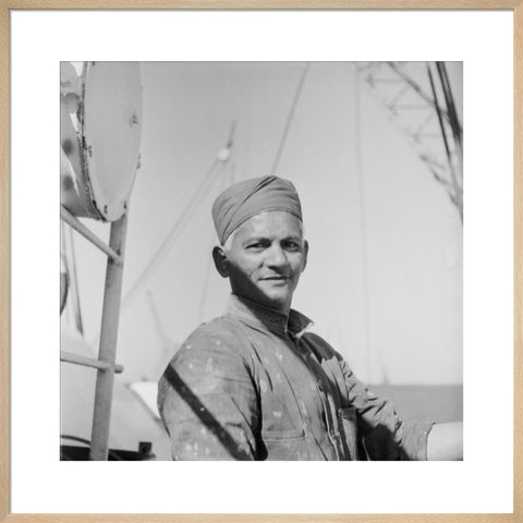 An Indian 'lascar' seaman at King George V Dock 1959