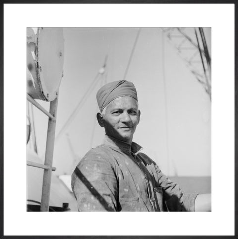 An Indian 'lascar' seaman at King George V Dock 1959