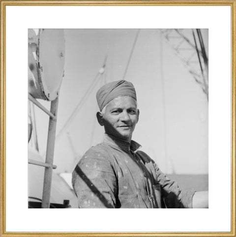 An Indian 'lascar' seaman at King George V Dock 1959