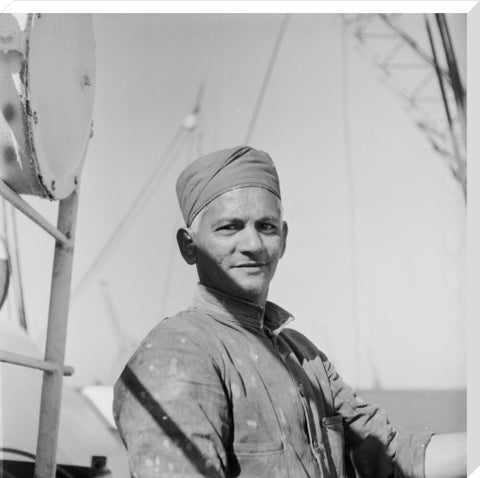 An Indian 'lascar' seaman at King George V Dock 1959