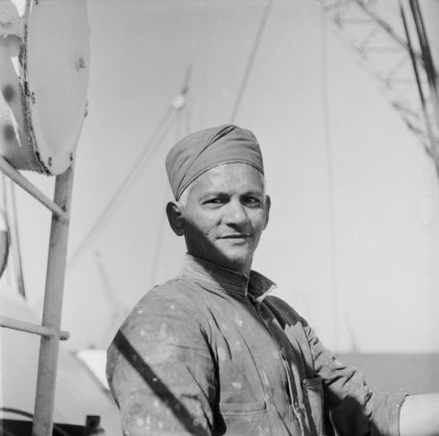 An Indian 'lascar' seaman at King George V Dock 1959