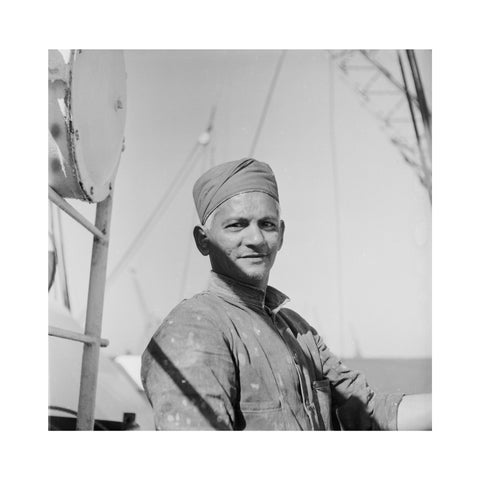 An Indian 'lascar' seaman at King George V Dock 1959