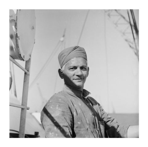 An Indian 'lascar' seaman at King George V Dock 1959