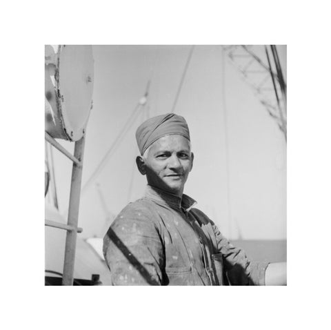 An Indian 'lascar' seaman at King George V Dock 1959