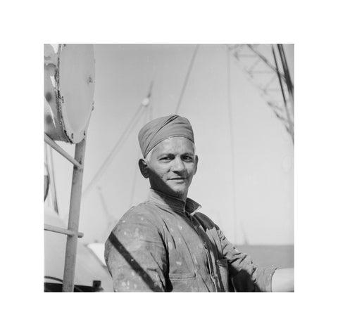 An Indian 'lascar' seaman at King George V Dock 1959