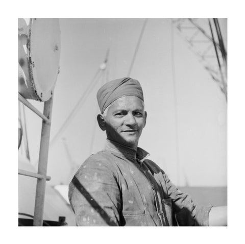 An Indian 'lascar' seaman at King George V Dock 1959