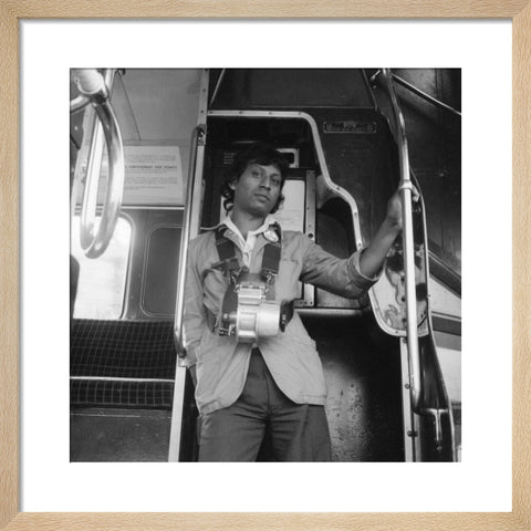 A London Transport bus conductor 20th century