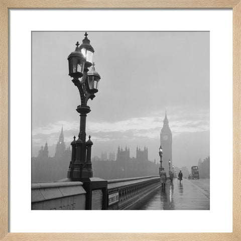 Westminster bridge and Houses of Parliament 1962