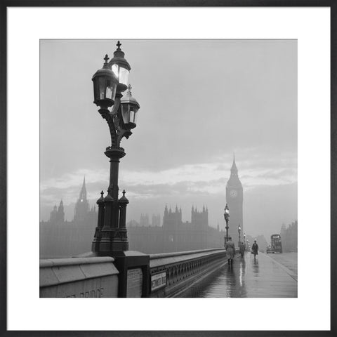 Westminster bridge and Houses of Parliament 1962