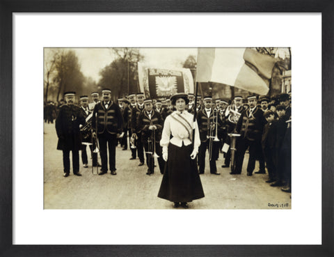 Miss Daisy Dugdale during the big procession of 22 December 1908