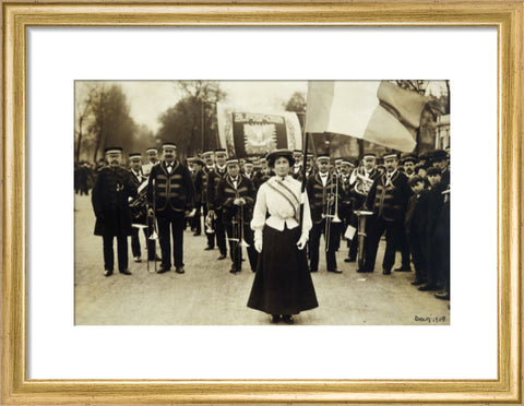 Miss Daisy Dugdale during the big procession of 22 December 1908