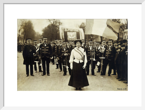 Miss Daisy Dugdale during the big procession of 22 December 1908