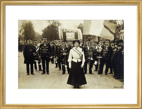 Miss Daisy Dugdale during the big procession of 22 December 1908