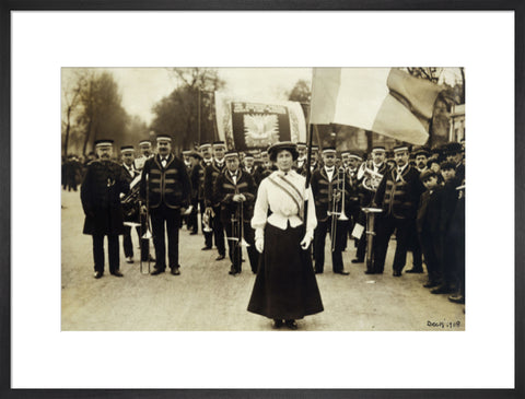 Miss Daisy Dugdale during the big procession of 22 December 1908