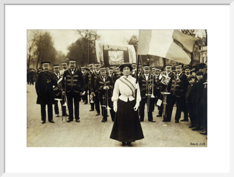 Miss Daisy Dugdale during the big procession of 22 December 1908