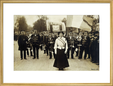 Miss Daisy Dugdale during the big procession of 22 December 1908