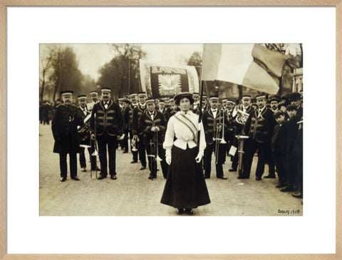 Miss Daisy Dugdale during the big procession of 22 December 1908