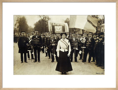Miss Daisy Dugdale during the big procession of 22 December 1908