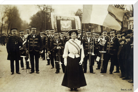 Miss Daisy Dugdale during the big procession of 22 December 1908