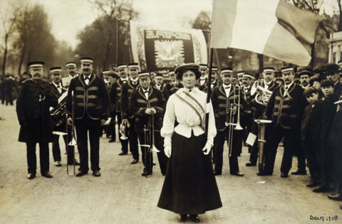 Miss Daisy Dugdale during the big procession of 22 December 1908