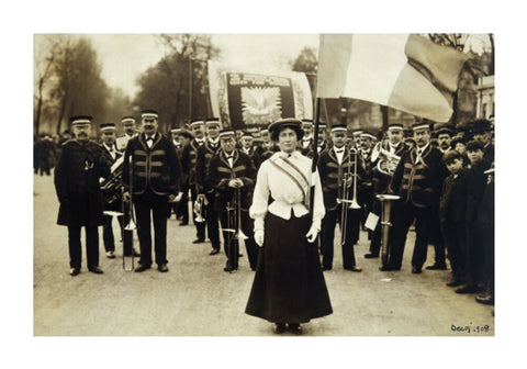 Miss Daisy Dugdale during the big procession of 22 December 1908