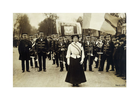 Miss Daisy Dugdale during the big procession of 22 December 1908