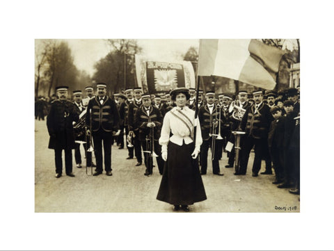 Miss Daisy Dugdale during the big procession of 22 December 1908