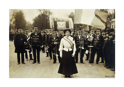 Miss Daisy Dugdale during the big procession of 22 December 1908