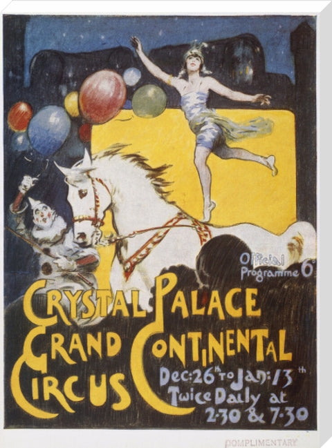 Grand Continental Circus at Crystal Palace 20th century