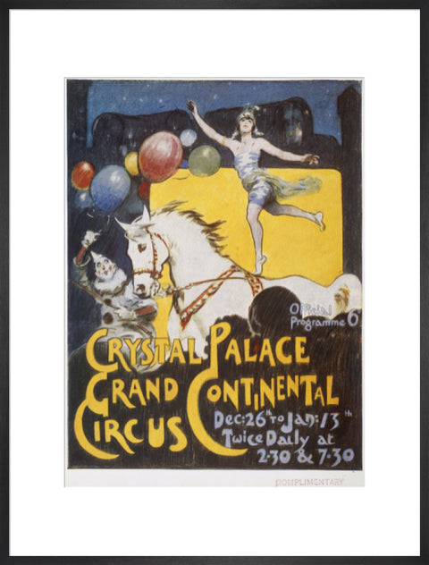 Grand Continental Circus at Crystal Palace 20th century