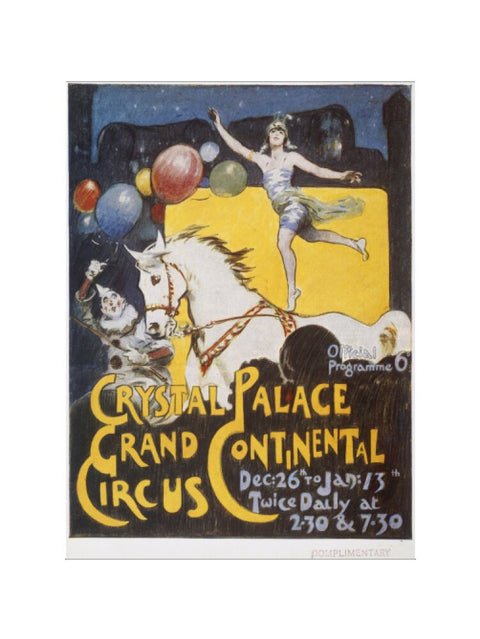 Grand Continental Circus at Crystal Palace 20th century