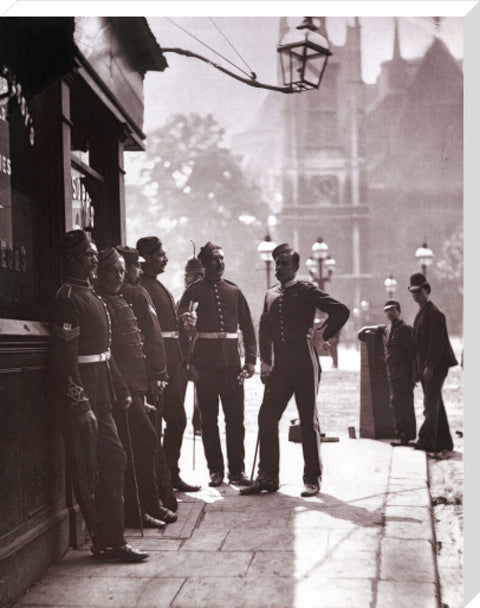 Recruiting Sergeants at Westminster c.1877