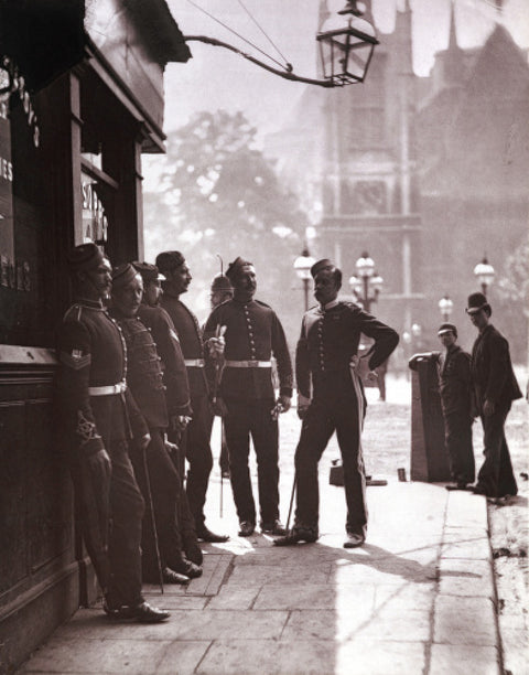 Recruiting Sergeants at Westminster c.1877