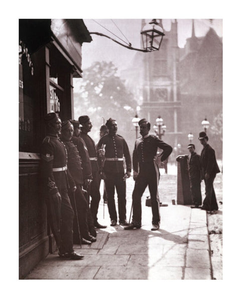 Recruiting Sergeants at Westminster c.1877