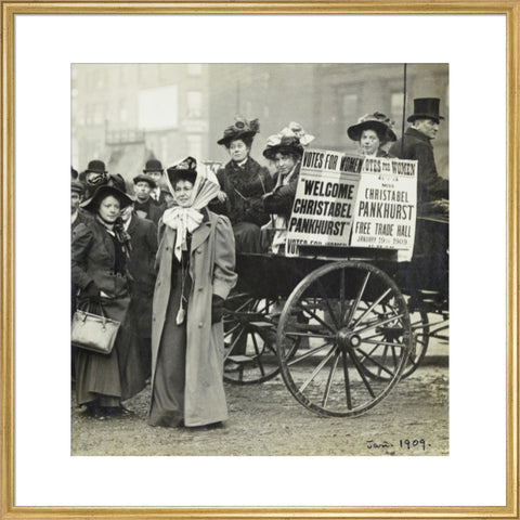 Christabel Pankhurst and Mary Gawthorpe welcomed at Manchester 1907